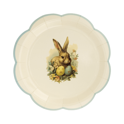 Vintage Easter Paper Plate - Bria Blair Creative