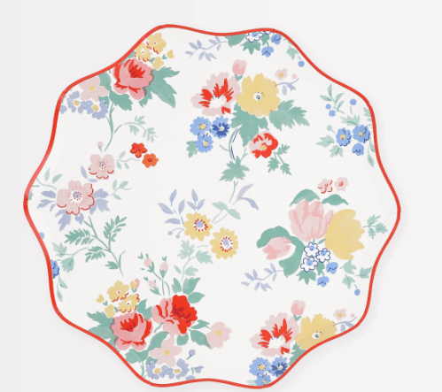 Vintage Floral Side Plates (x 8) - Bria Blair Creative