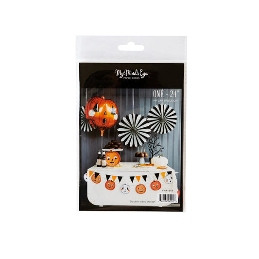 Vintage Halloween Pumpkin Mylar Balloon - Bria Blair Creative