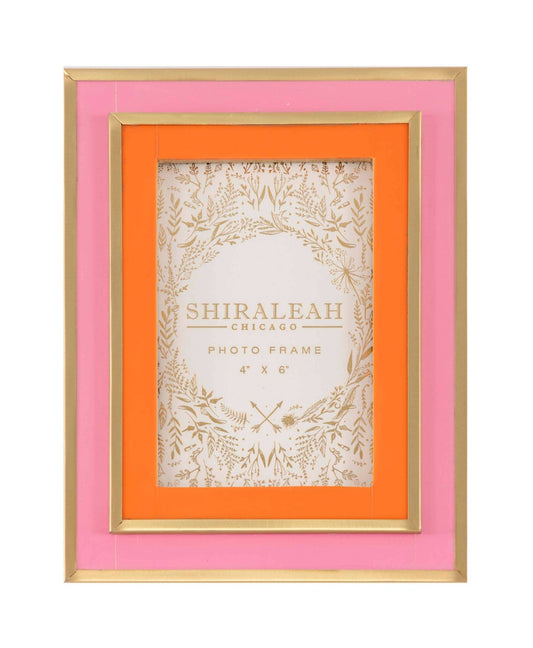VIVA 4" x 6" LAYERED PICTURE FRAME,PINK - Bria Blair Creative