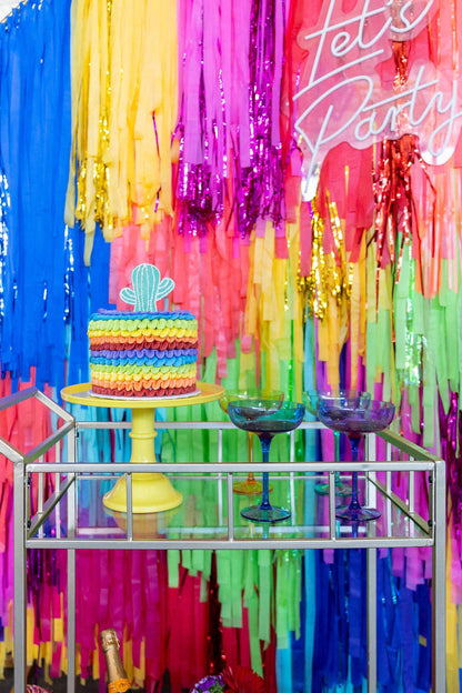 Viva La Fiesta Fringe Backdrop: ★6' W x 7' H - Bria Blair Creative