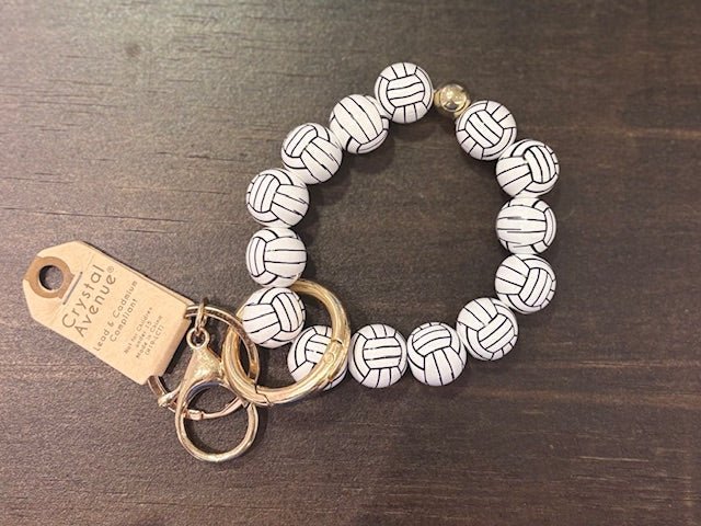 Volleyball Wristlet Keychain - Bria Blair Creative