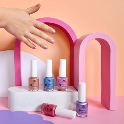 Water Based Scented Scratch Off Kids Nail Polish: Cherry Berry - Bright Pink - Bria Blair Creative