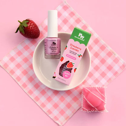 Water Based Scented Scratch Off Kids Nail Polish: Cherry Berry - Bright Pink - Bria Blair Creative