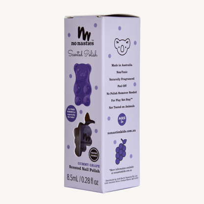 Water Based Scented Scratch Off Kids Nail Polish: Cherry Berry - Bright Pink - Bria Blair Creative