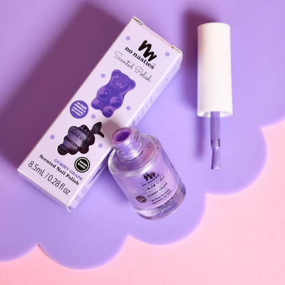 Water Based Scented Scratch Off Kids Nail Polish: Gummy Grape - Purple - Bria Blair Creative