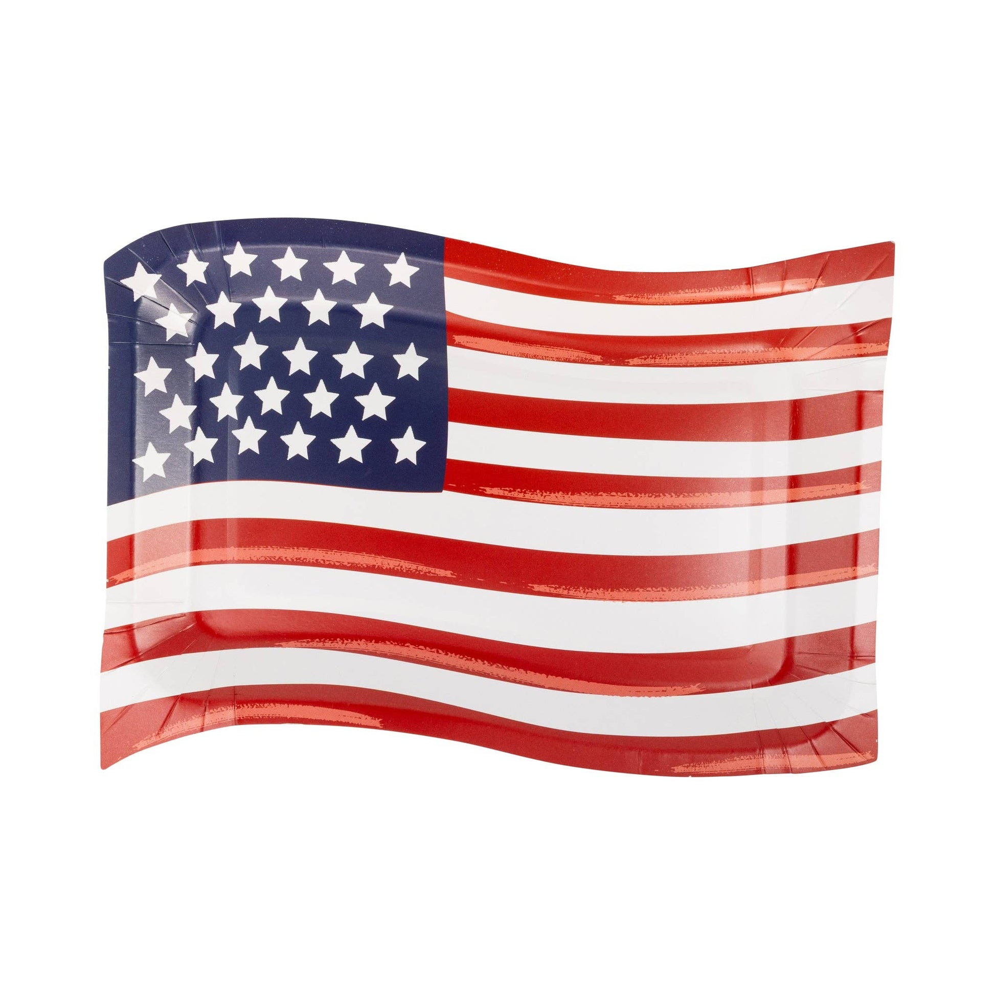 Wavy Flag Plate (8 ct) - Bria Blair Creative