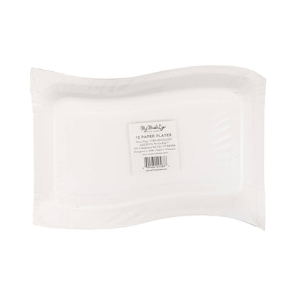 Wavy Flag Plate (8 ct) - Bria Blair Creative