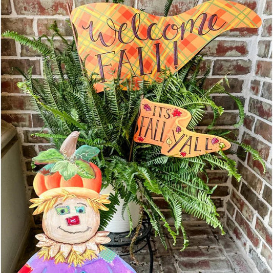 "Welcome" Fall Flag - Bria Blair Creative