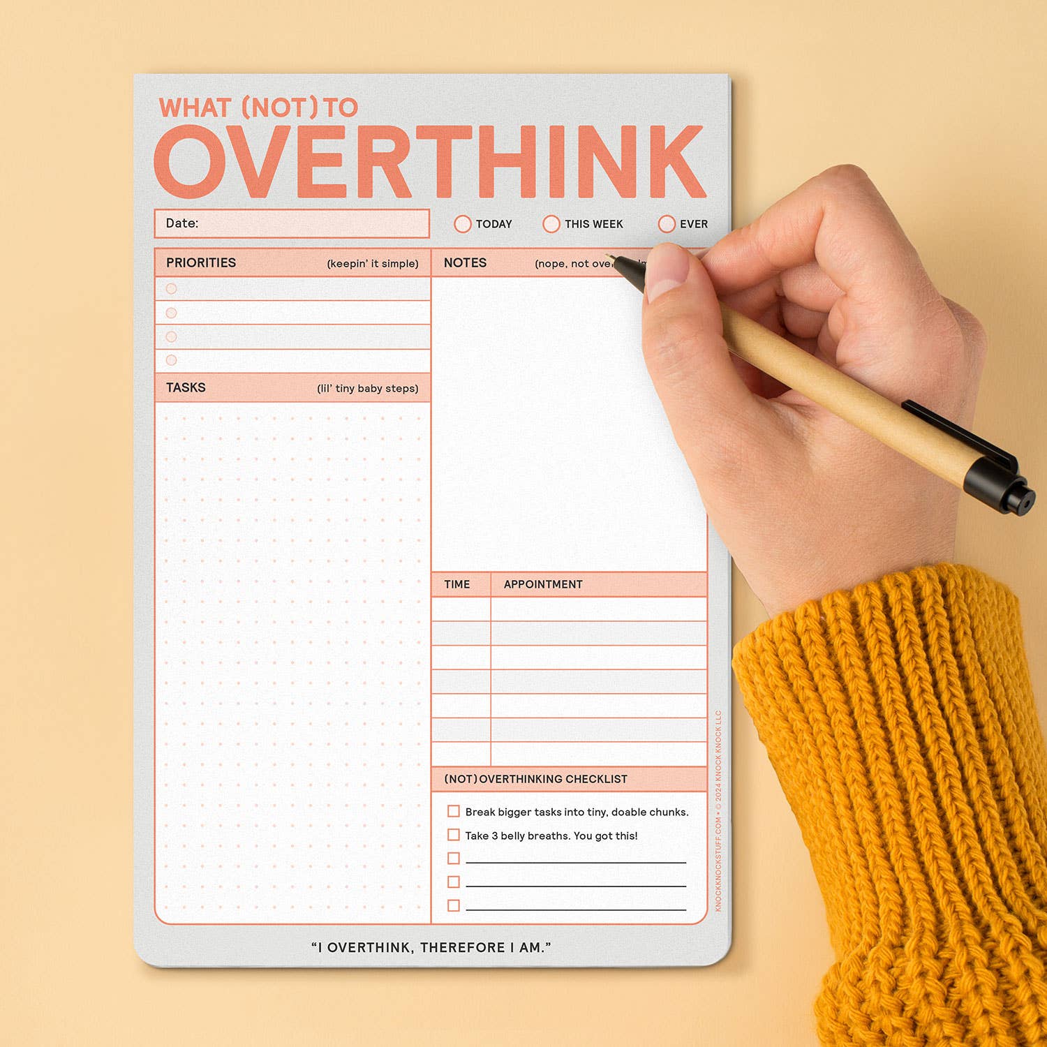 What (Not) to Overthink Pad - Bria Blair Creative