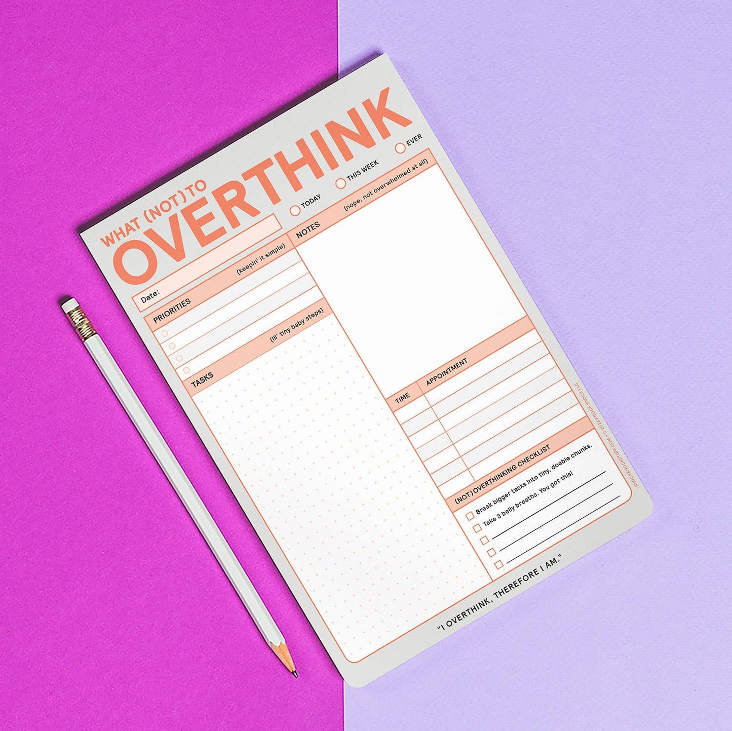 What (Not) to Overthink Pad - Bria Blair Creative