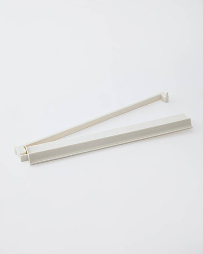 White Acrylic Rack and Pusher Set - Bria Blair Creative
