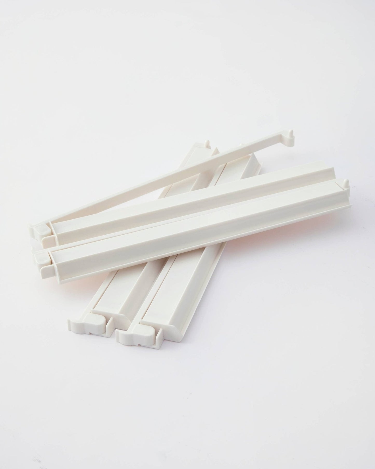 White Acrylic Rack and Pusher Set - Bria Blair Creative