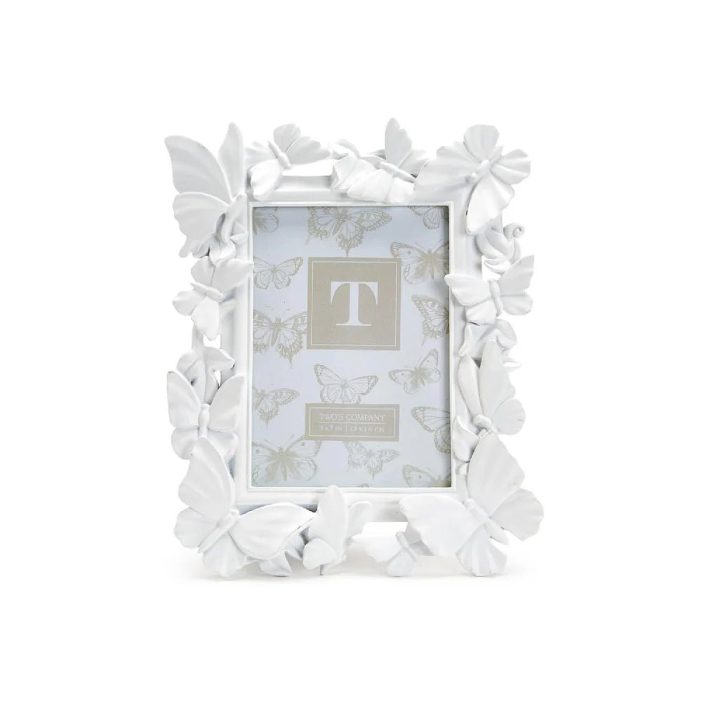 White Butterfly 5x7 Photo Frame - Bria Blair Creative