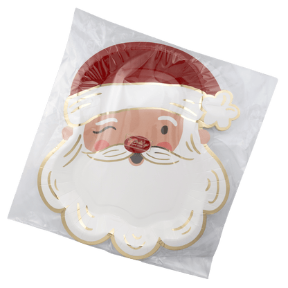 WHM1140 - Santa Face Shaped Paper Plate - Bria Blair Creative