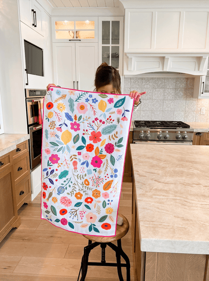 Wildflower Bloom Dish Towel - Bria Blair Creative