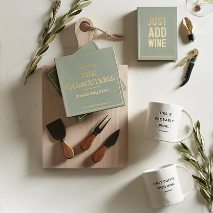 Wine Serving Set Book Box - Just Add Wine: Hand Wash Only / Stainless Steel, Silicone - Bria Blair Creative