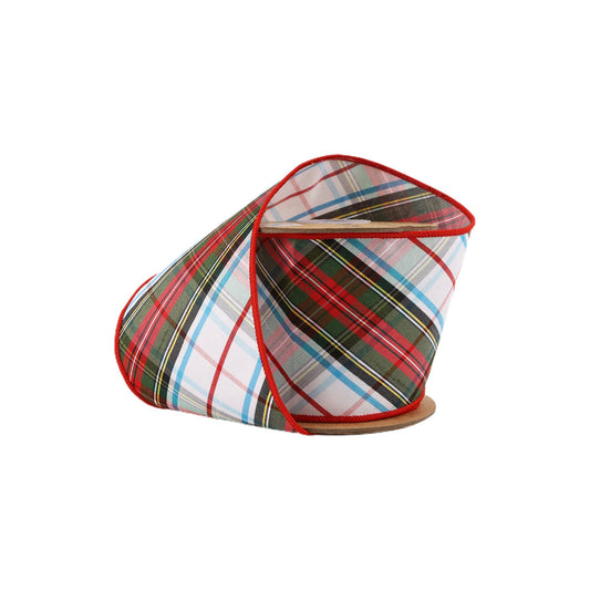 Wired Plaid Bias Cut Ribbon 5 Yard Roll - Bria Blair Creative