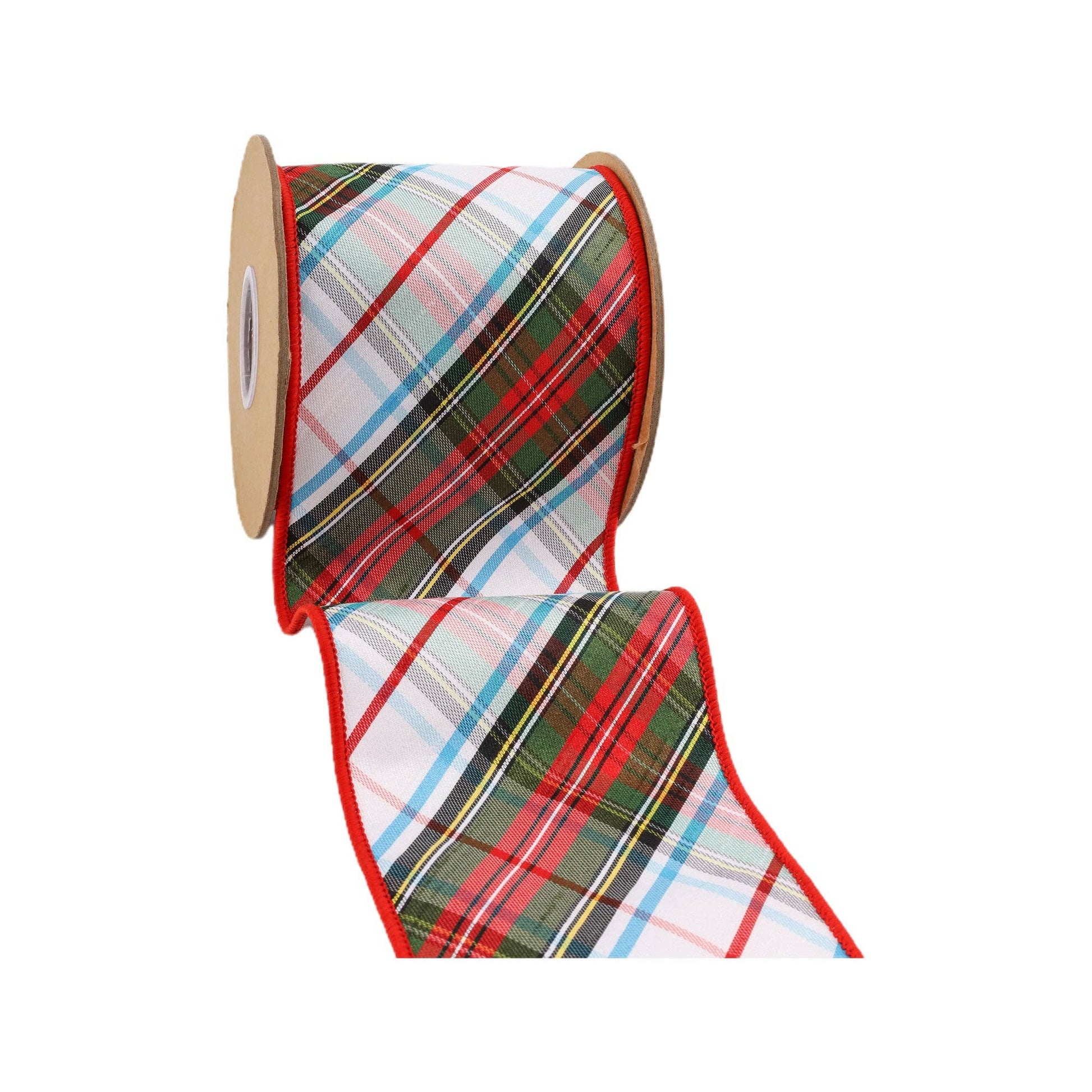 Wired Plaid Bias Cut Ribbon 5 Yard Roll - Bria Blair Creative