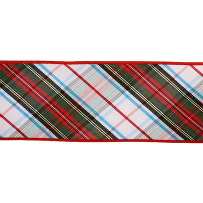 Wired Plaid Bias Cut Ribbon 5 Yard Roll - Bria Blair Creative