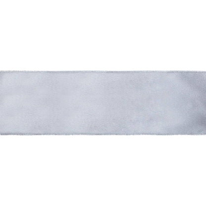 Wired Shimmer Satin Ribbon Silver 10 Yard Roll - Bria Blair Creative