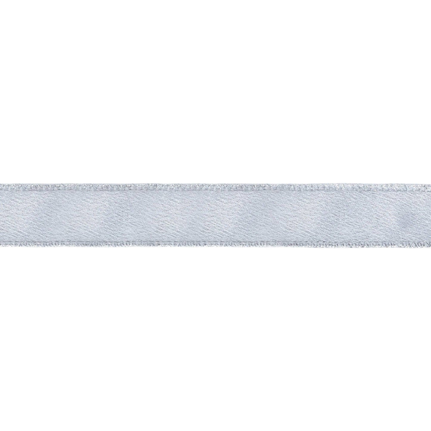 Wired Shimmer Satin Ribbon Silver 10 Yard Roll - Bria Blair Creative