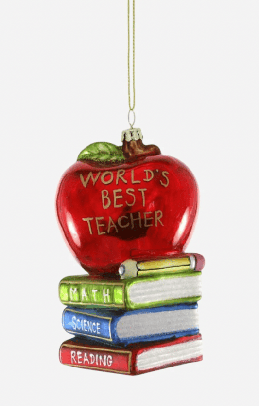World's Best Teacher Ornament - Bria Blair Creative