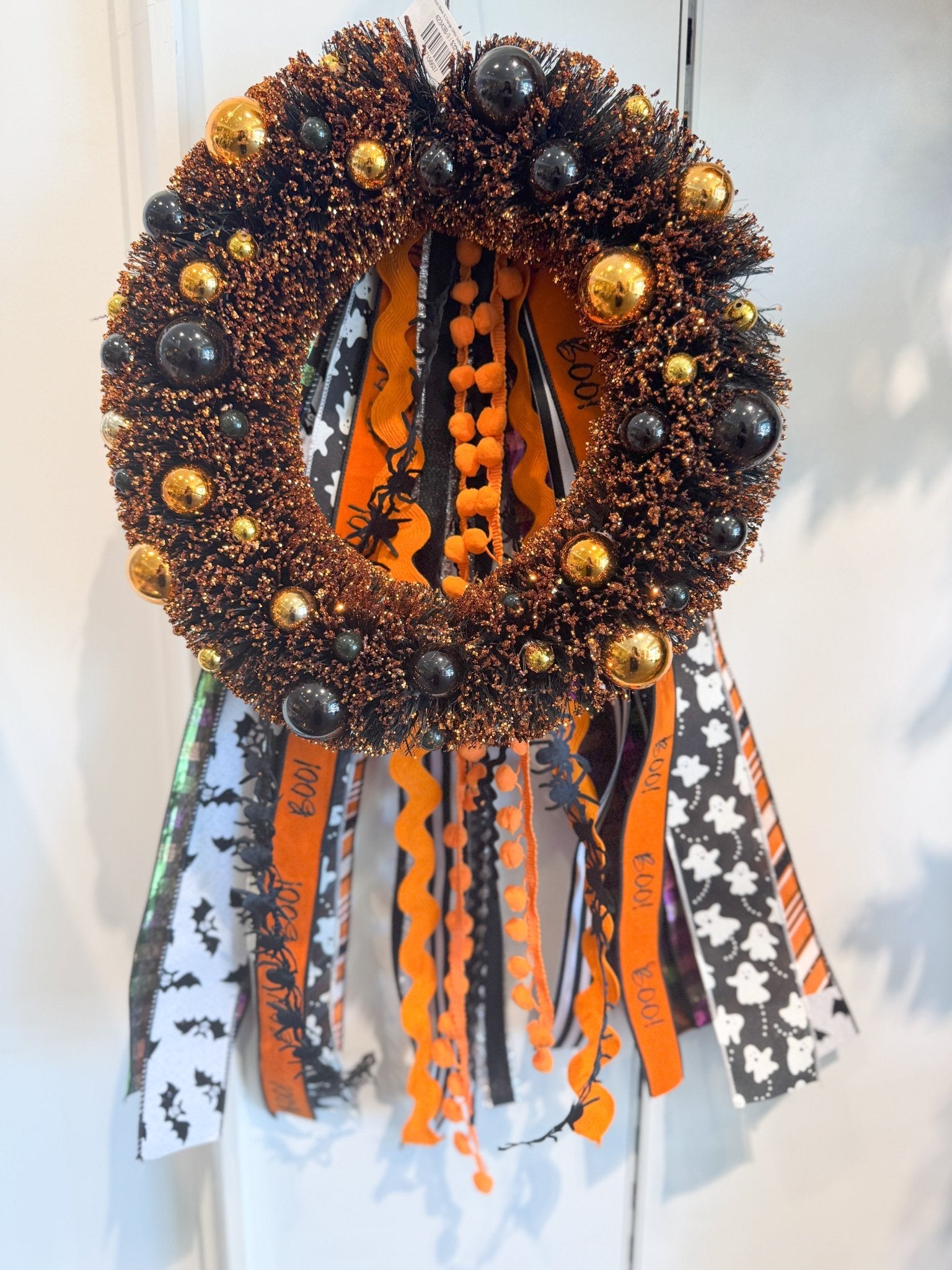Wreath Ribbon Tassel Halloween - Bria Blair Creative