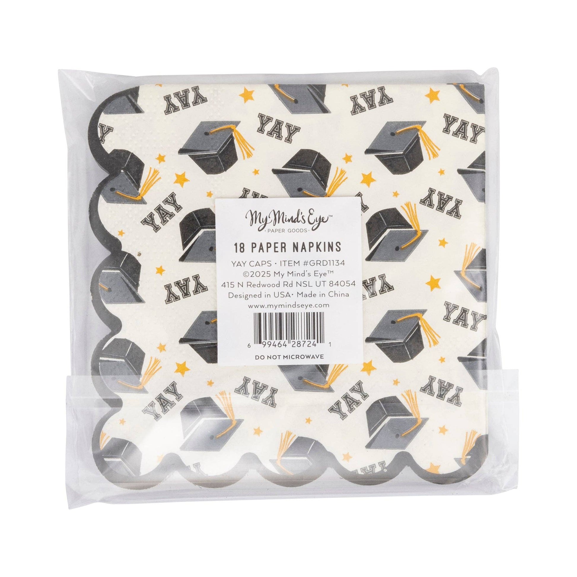 Yay Cap Pattern Napkin - Bria Blair Creative