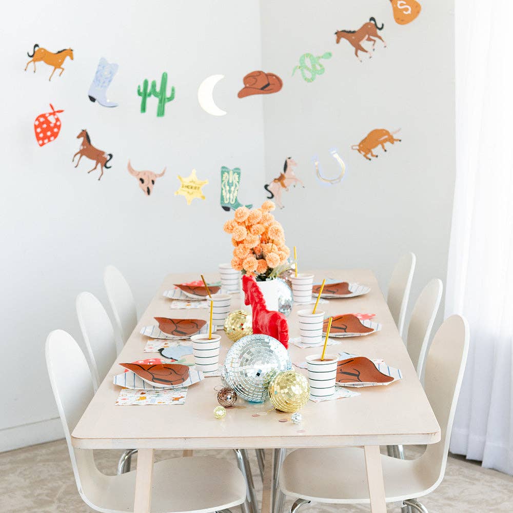 Yeehaw Large "Cowboy Hat" Plates - Bria Blair Creative