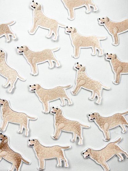 Yellow Labrador Embroidered Iron On Patch | Dog Patch Pets - Bria Blair Creative