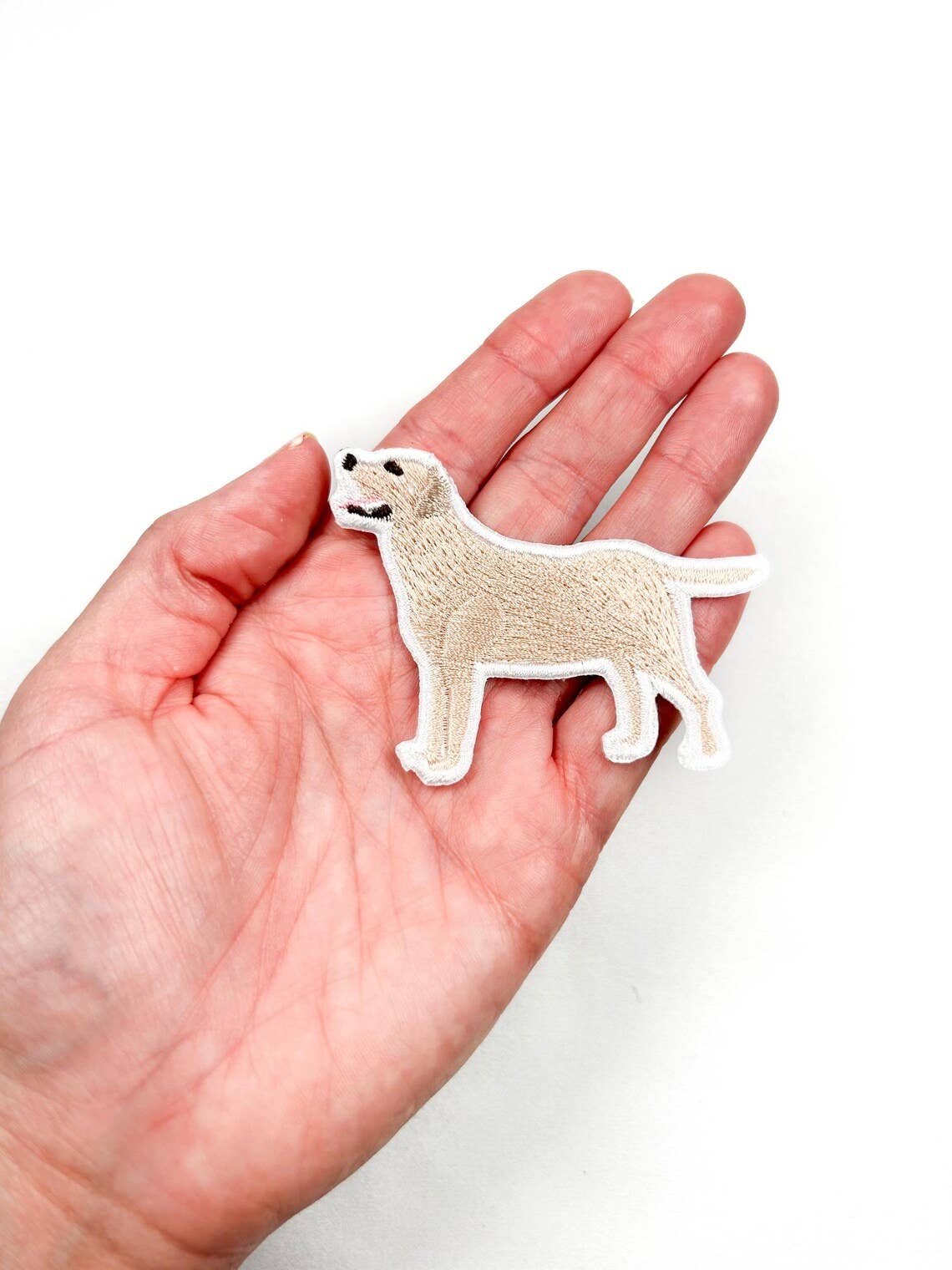 Yellow Labrador Embroidered Iron On Patch | Dog Patch Pets - Bria Blair Creative