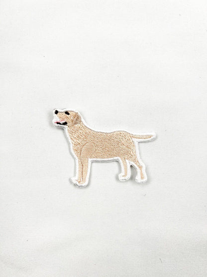 Yellow Labrador Embroidered Iron On Patch | Dog Patch Pets - Bria Blair Creative