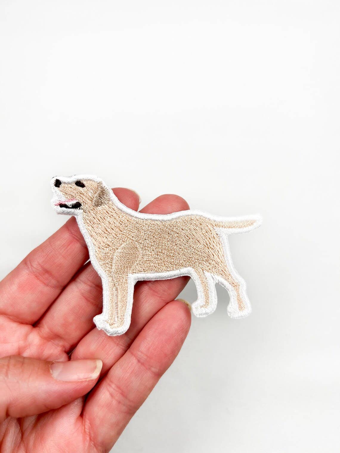 Yellow Labrador Embroidered Iron On Patch | Dog Patch Pets - Bria Blair Creative