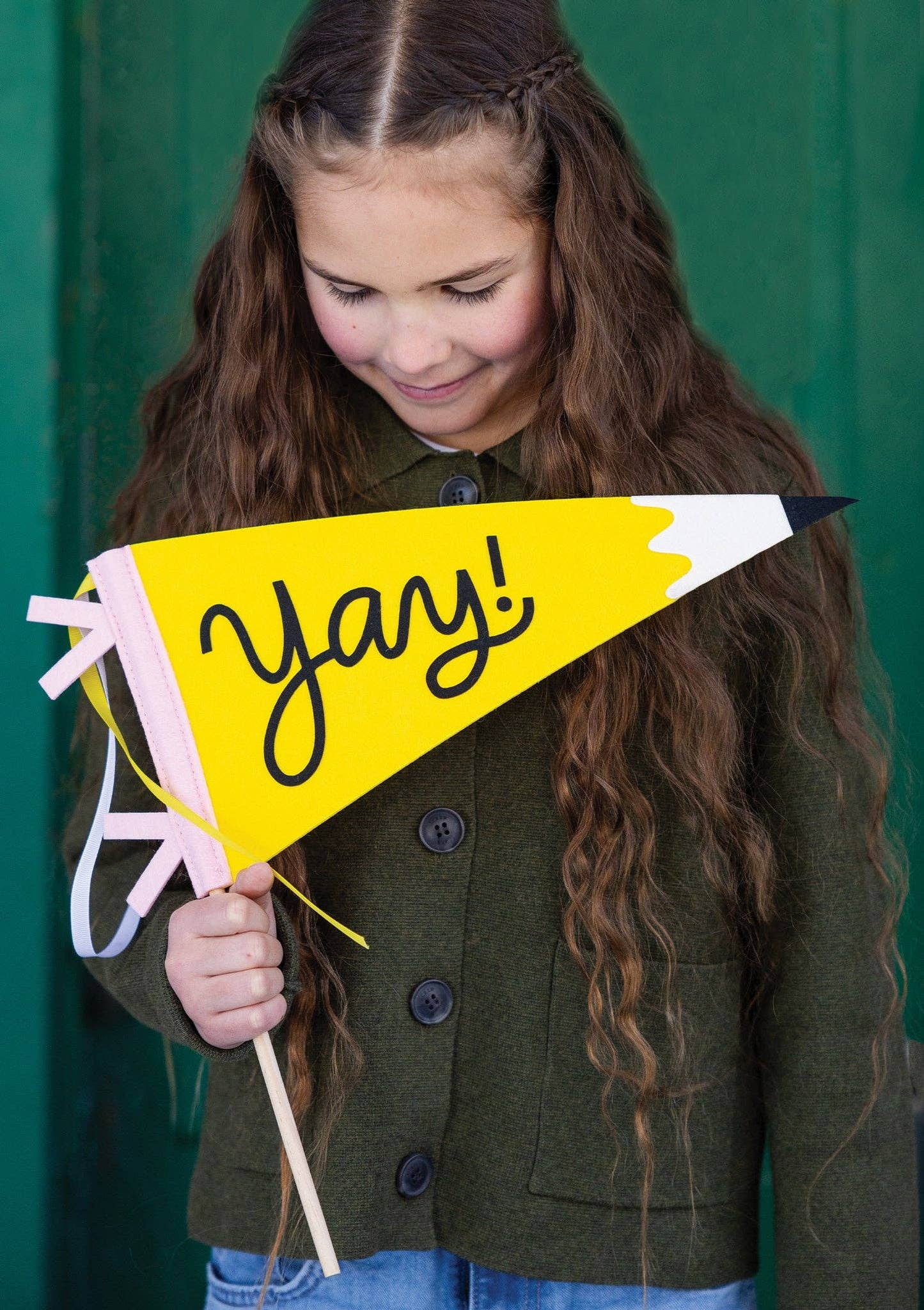 YGD1115 - Occasions by Shakira - Yay Pencil Felt Pennant - Bria Blair Creative