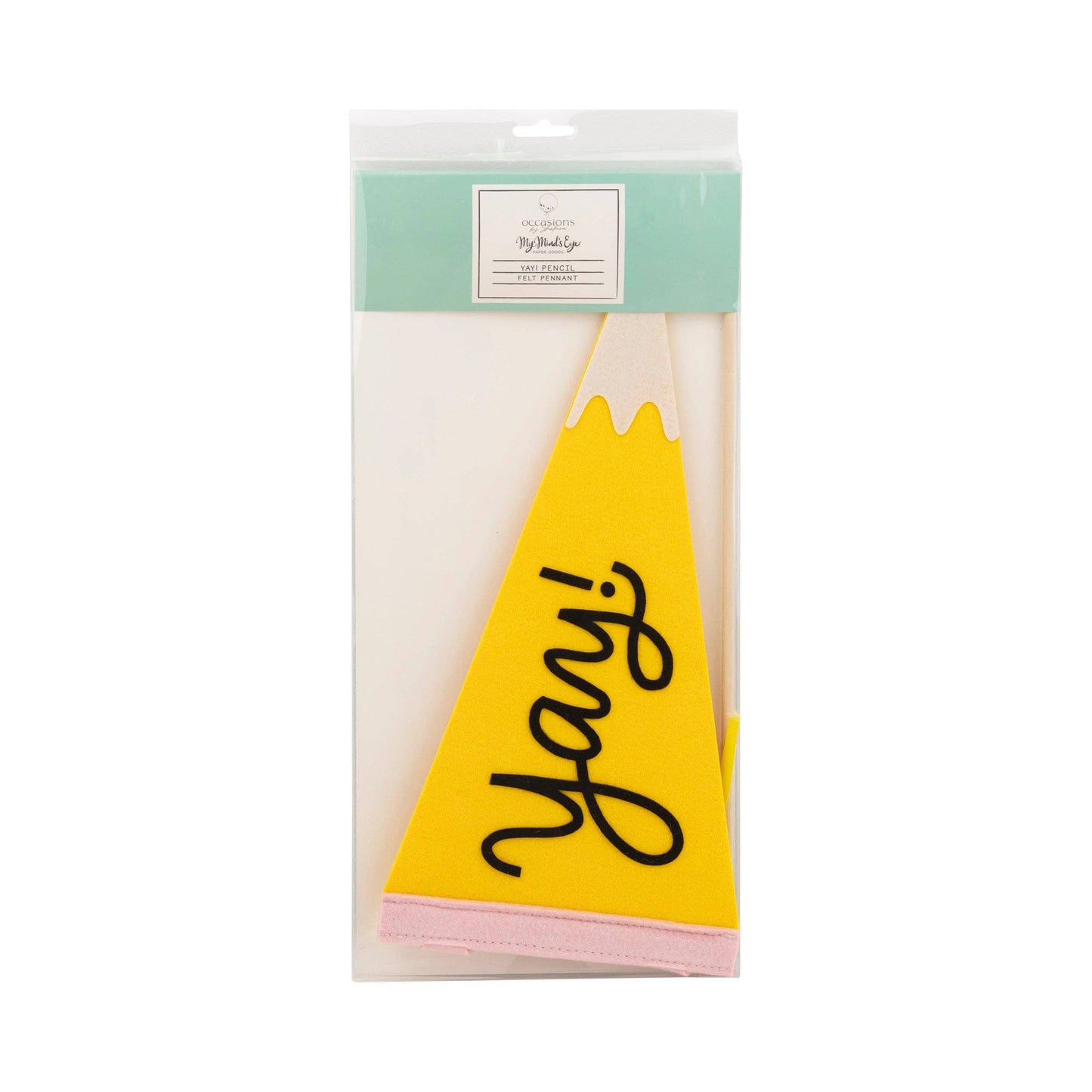 YGD1115 - Occasions by Shakira - Yay Pencil Felt Pennant - Bria Blair Creative