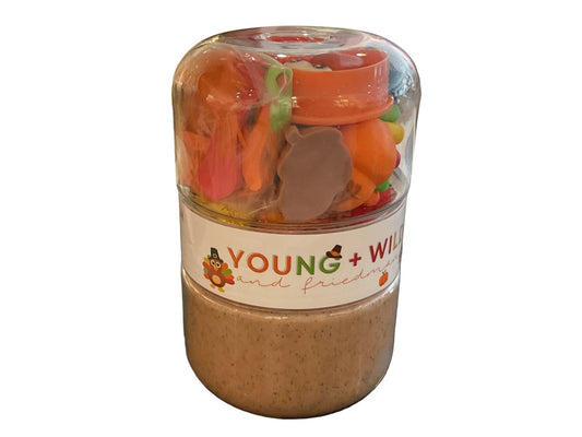 Young + Wild Grab & Go Sensory Dough - Make a Turkey - Bria Blair Creative