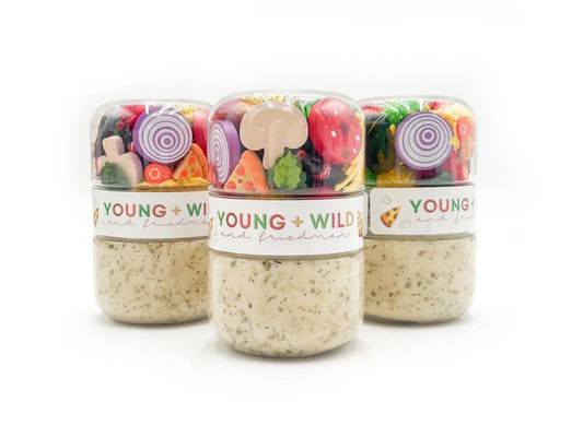 Young Wild Grad and Go Pizza Sensory dough - Bria Blair Creative