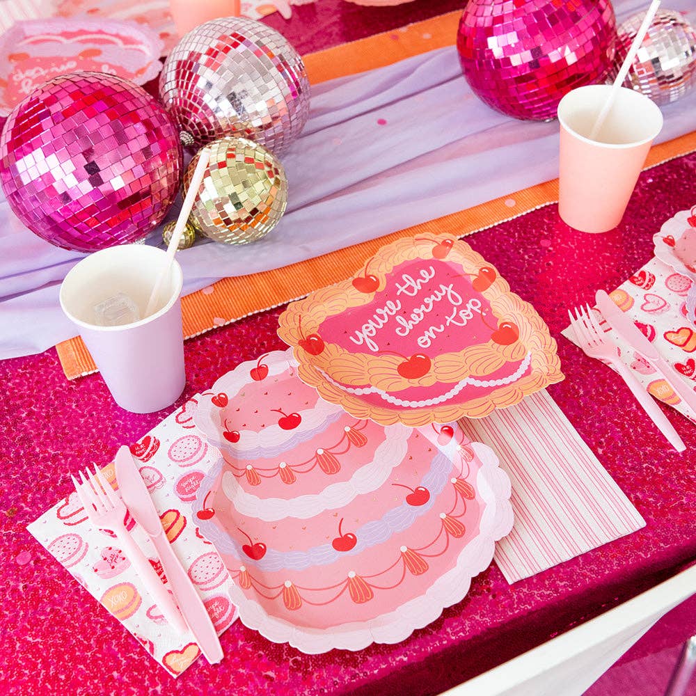 You're The Cherry On Top Dessert Plates - Bria Blair Creative