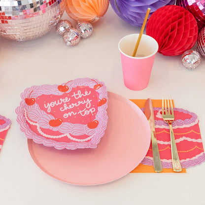 You're The Cherry On Top Dessert Plates - Bria Blair Creative