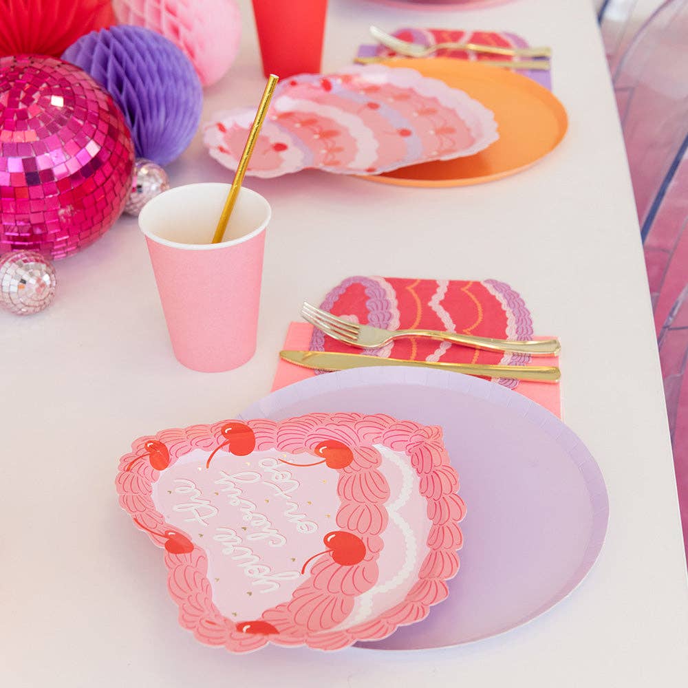 You're The Cherry On Top Dessert Plates - Bria Blair Creative
