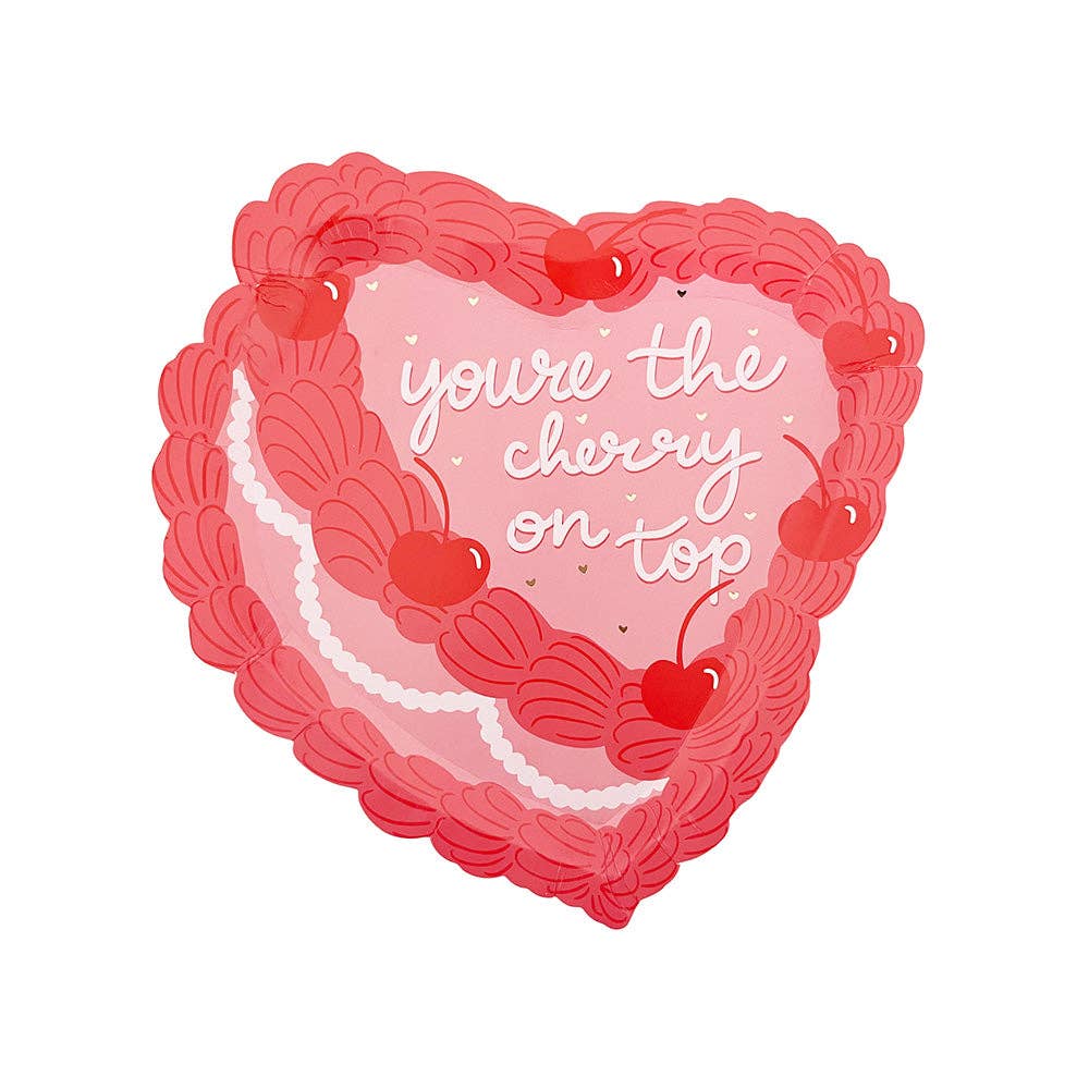 You're The Cherry On Top Dessert Plates - Bria Blair Creative