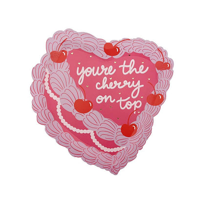 You're The Cherry On Top Dessert Plates - Bria Blair Creative